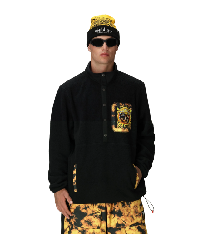 686 SUBLIME TIOGA SHERPA FLEECE PULLOVER SUBLIME BLACK 2026