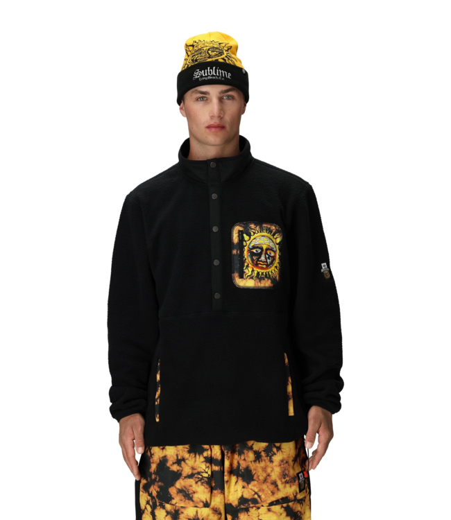 686 SUBLIME TIOGA SHERPA FLEECE PULLOVER SUBLIME BLACK 2026