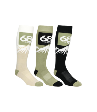 686 686 SNOW CAPS SOCK (3-PACK) MULTI 2026