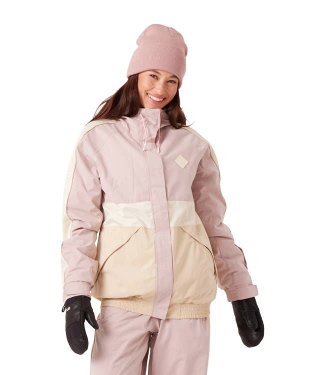 ROXY WOMENS HIGHRIDGE HOODY JACKET ROSE COMBO 2026