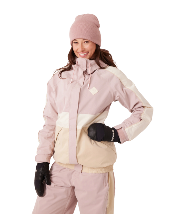 ROXY WOMENS HIGHRIDGE HOODY JACKET ROSE COMBO 2026