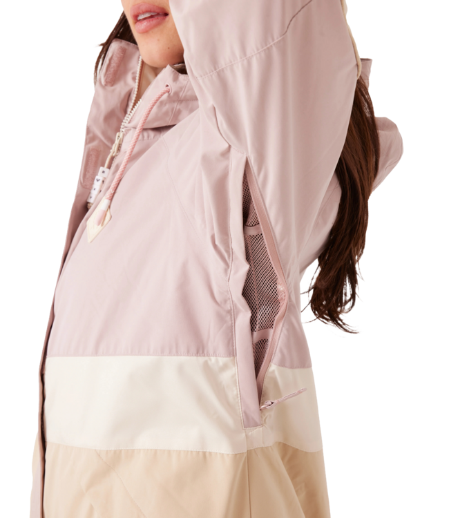 ROXY WOMENS HIGHRIDGE HOODY JACKET ROSE COMBO 2026