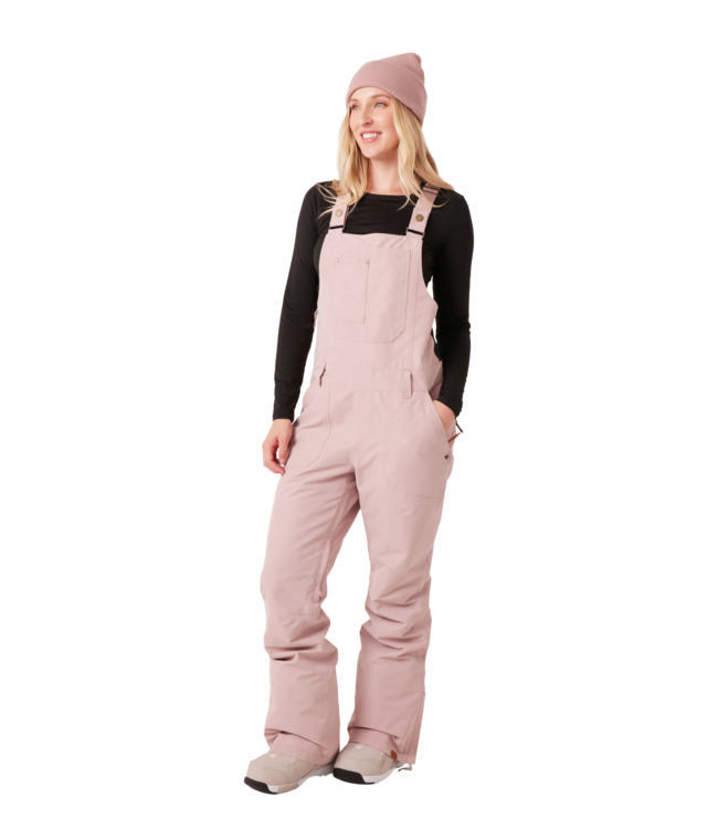 ROXY WOMENS RIDEOUT BIB ADOBE ROSE 2026