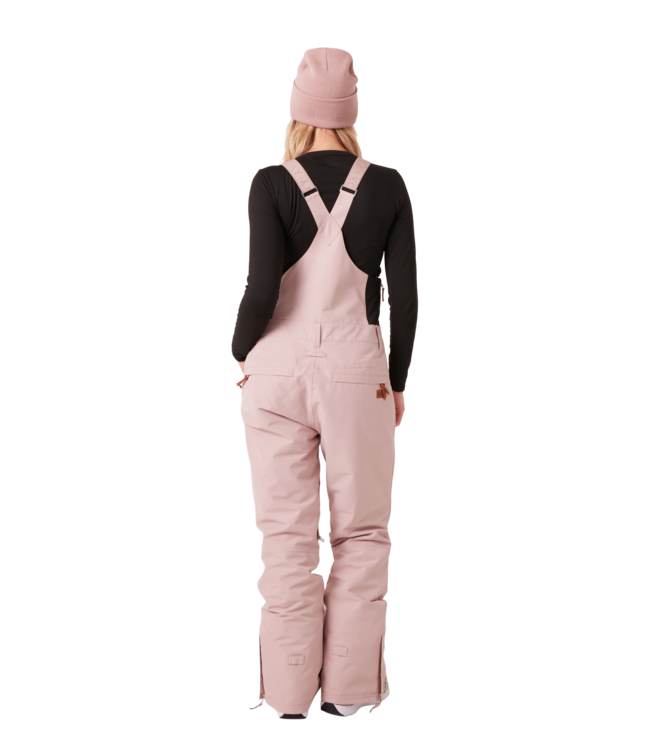 ROXY WOMENS RIDEOUT BIB ADOBE ROSE 2026