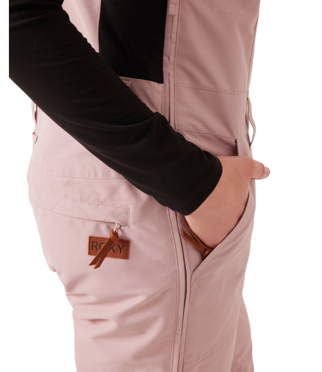 ROXY WOMENS RIDEOUT BIB ADOBE ROSE 2026
