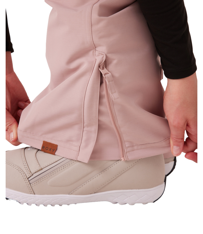 ROXY WOMENS RIDEOUT BIB ADOBE ROSE 2026