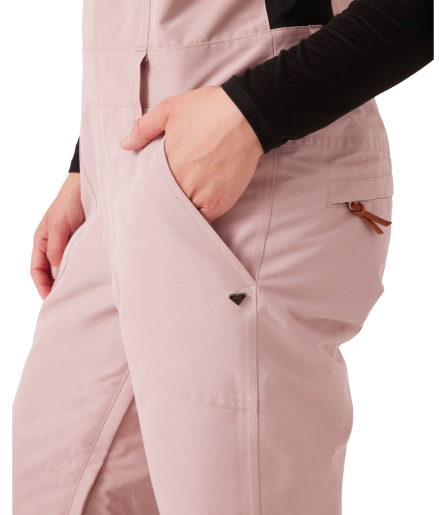 ROXY WOMENS RIDEOUT BIB ADOBE ROSE 2026