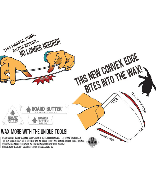 BOARD BUTTER SNOWBOARD WAX SCRAPER 5MM 2026