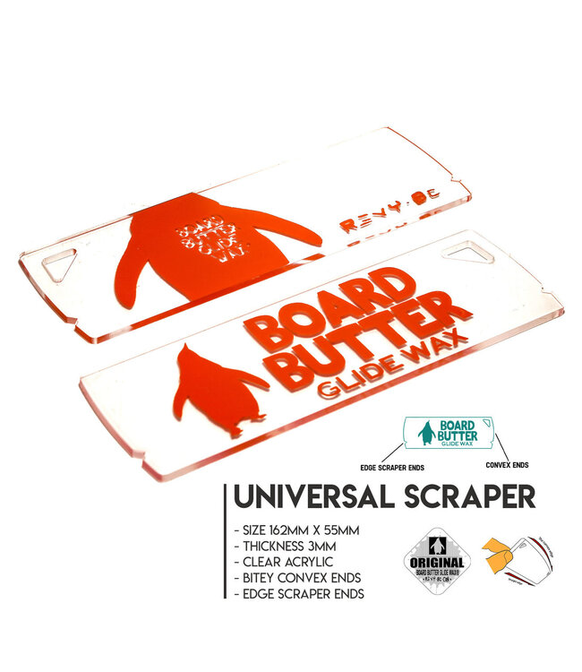 BOARD BUTTER UNIVERSAL WAX SCRAPER 3MM 2026