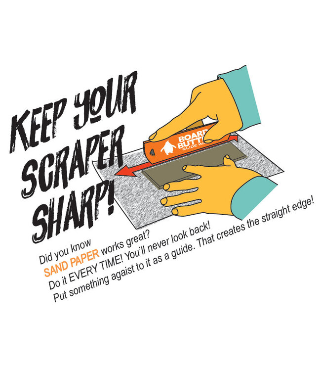 BOARD BUTTER UNIVERSAL WAX SCRAPER 3MM 2026