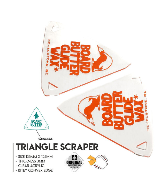 BOARD BUTTER TRIANGLE WAX SCRAPER 3MM 2026