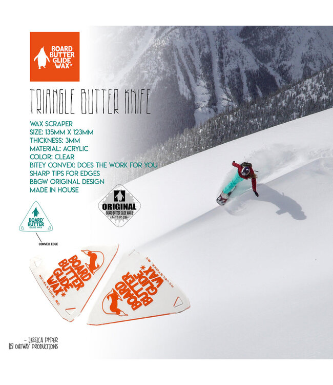 BOARD BUTTER TRIANGLE WAX SCRAPER 3MM 2026