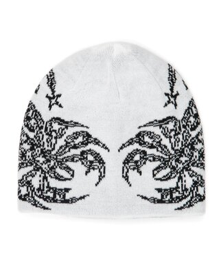 CORDUROY CORDUROY NO REGRETS REVERSIBLE SKULLY BEANIE WHITE 2026