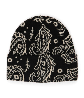 CORDUROY CORDUROY PAISLEY BEANIE BLACK 2026