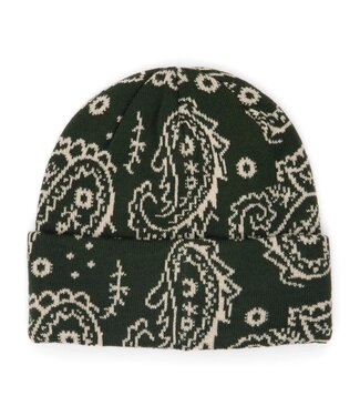 CORDUROY CORDUROY PAISLEY BEANIE GREEN 2026