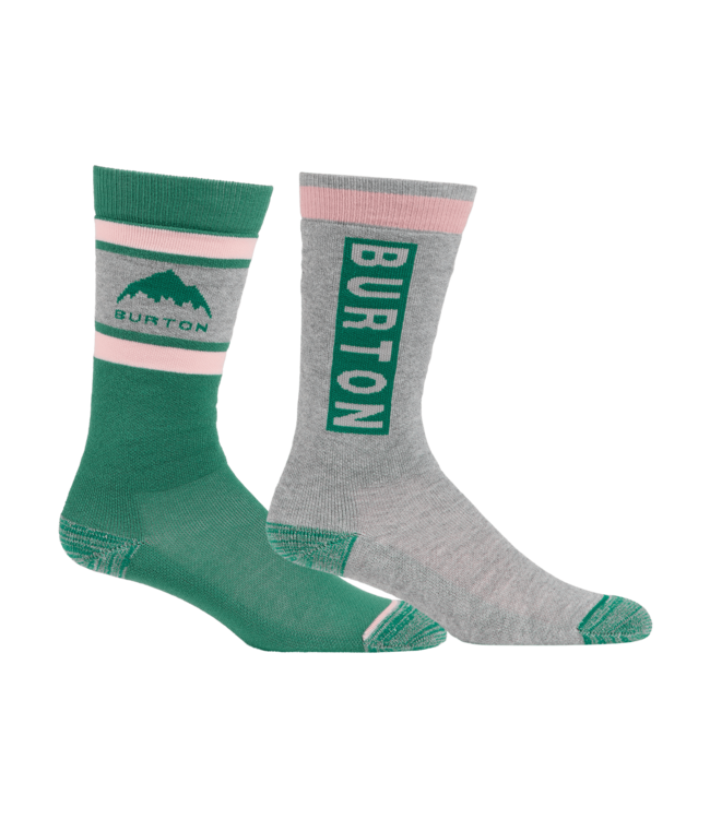BURTON KIDS WEEKEND MIDWEIGHT SOCKS (2 PACK) SOFT SAGE 2026