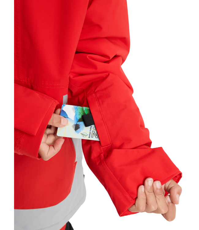 BURTON KIDS FROSTNER 2L ANORAK JACKET FLAME SCARLET/SILVER SCONCE 2026