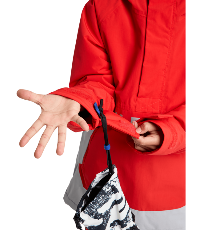 BURTON KIDS FROSTNER 2L ANORAK JACKET FLAME SCARLET/SILVER SCONCE 2026