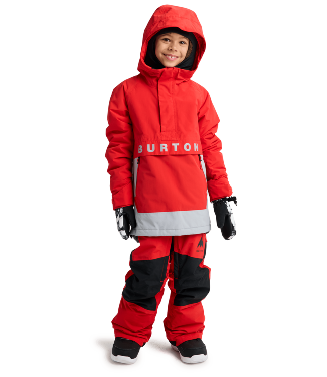 BURTON KIDS FROSTNER 2L ANORAK JACKET FLAME SCARLET/SILVER SCONCE 2026