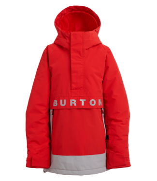 BURTON BURTON KIDS FROSTNER 2L ANORAK JACKET FLAME SCARLET/SILVER SCONCE 2026
