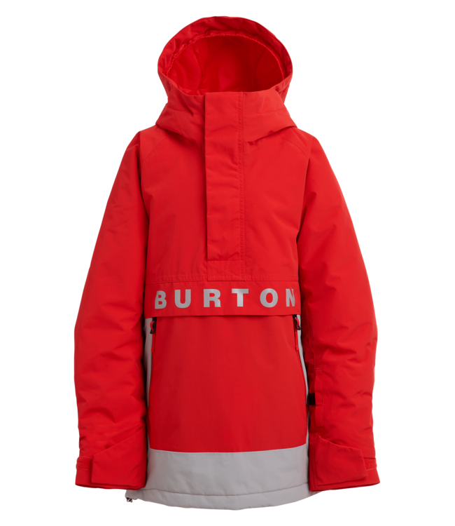 BURTON KIDS FROSTNER 2L ANORAK JACKET FLAME SCARLET/SILVER SCONCE 2026