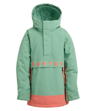 BURTON BURTON KIDS FROSTNER 2L ANORAK JACKET SOFT SAGE/PEACH ECHO 2026