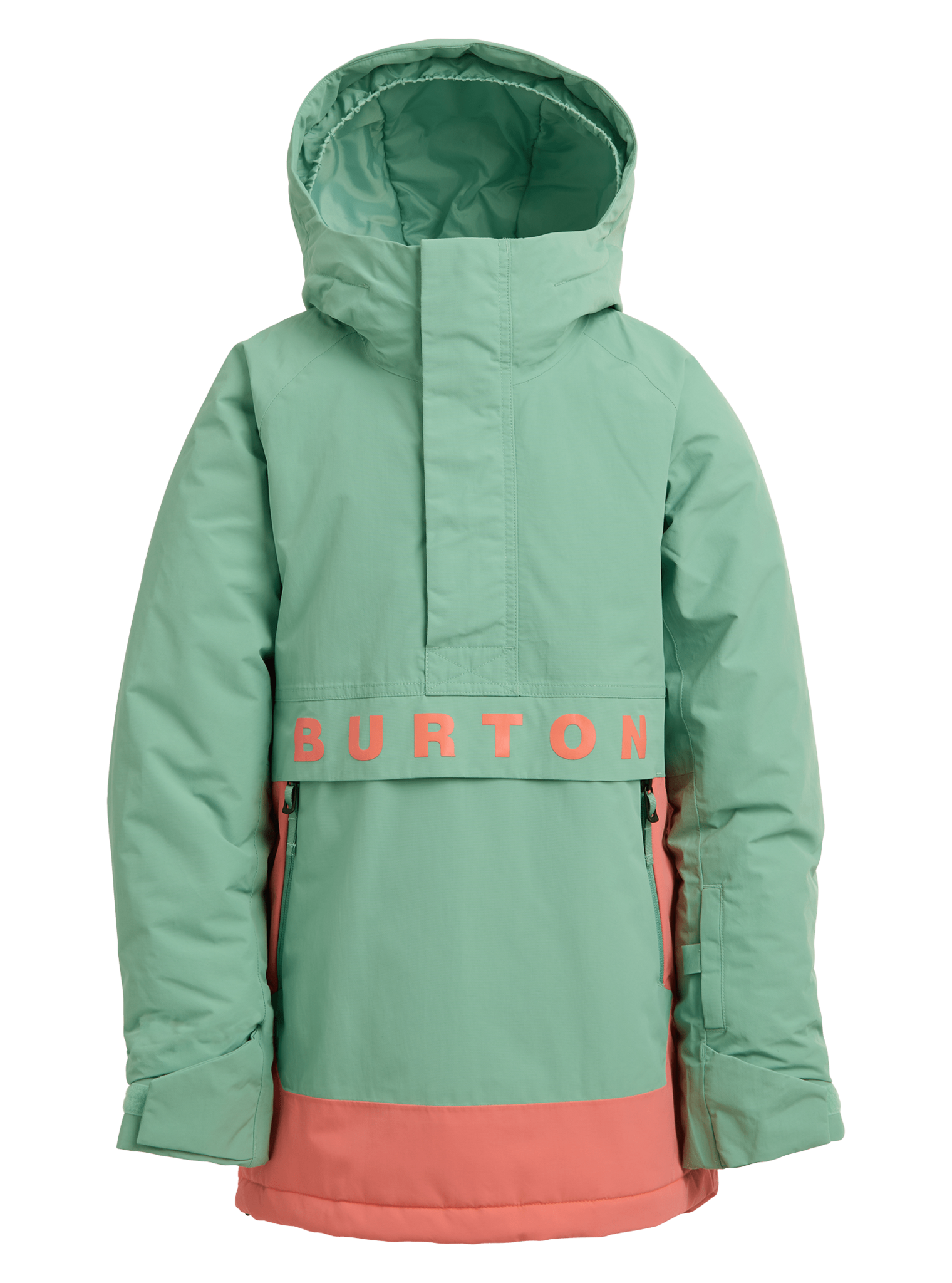 BURTON KIDS FROSTNER 2L ANORAK JACKET SOFT SAGE/PEACH ECHO 2026