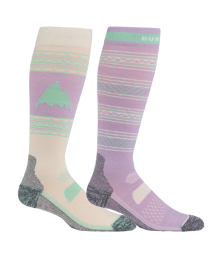 BURTON BURTON PERFORMANCE LIGHTWEIGHT SOCKS (2 PACK)  WASHED LAVENDER 2026