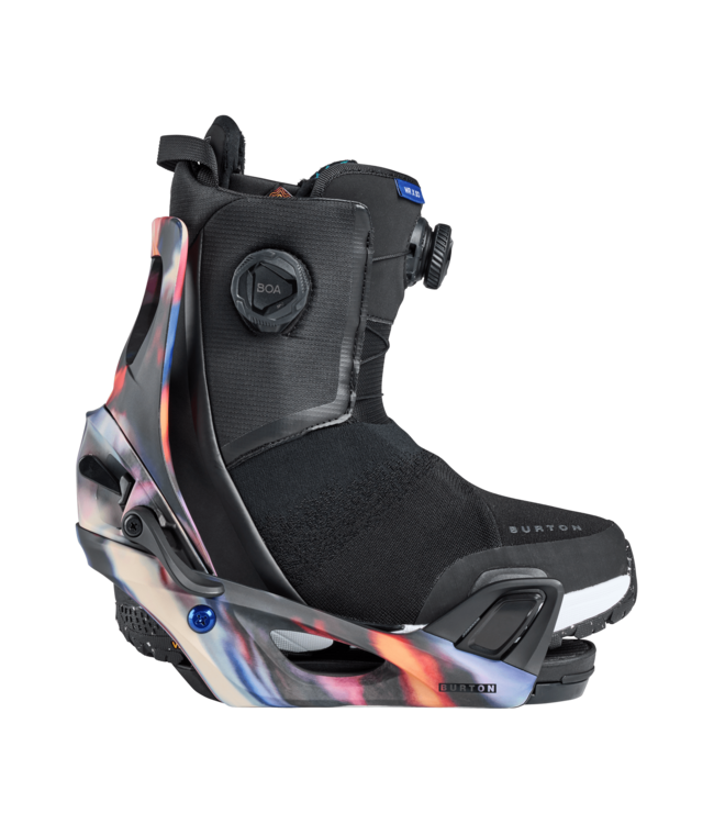 BURTON WOMENS STEP ON SNOWBOARD BINDINGS FLORAL BLUR 2026