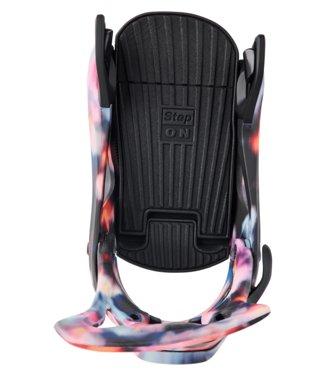 BURTON WOMENS STEP ON SNOWBOARD BINDINGS FLORAL BLUR 2026