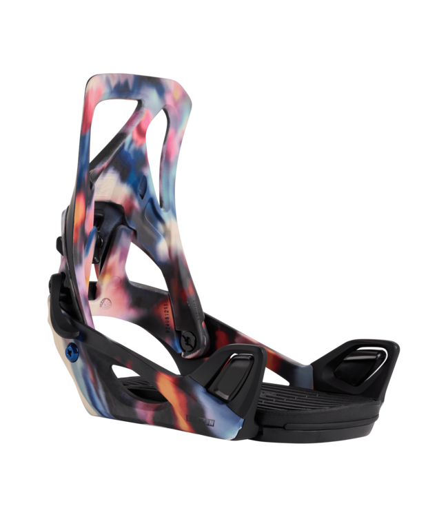BURTON WOMENS STEP ON SNOWBOARD BINDINGS FLORAL BLUR 2026