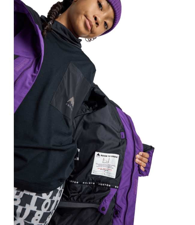 BURTON KIDS ASCUTNEY 2L JACKET IMPERIAL PURPLE/TRUE BLACK 2026