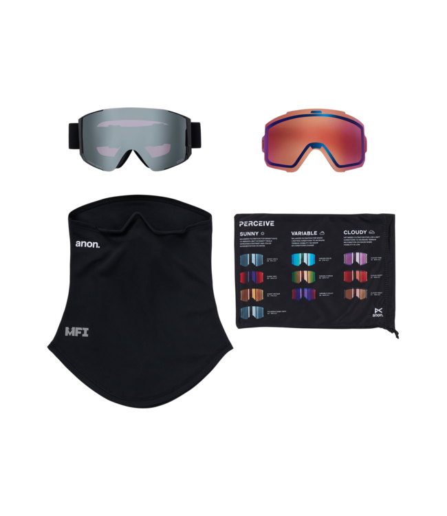 ANON SYNC GOGGLE SMOKE w/ SUNNY ONYX + VARIABLE VIOLET + MFI 2026