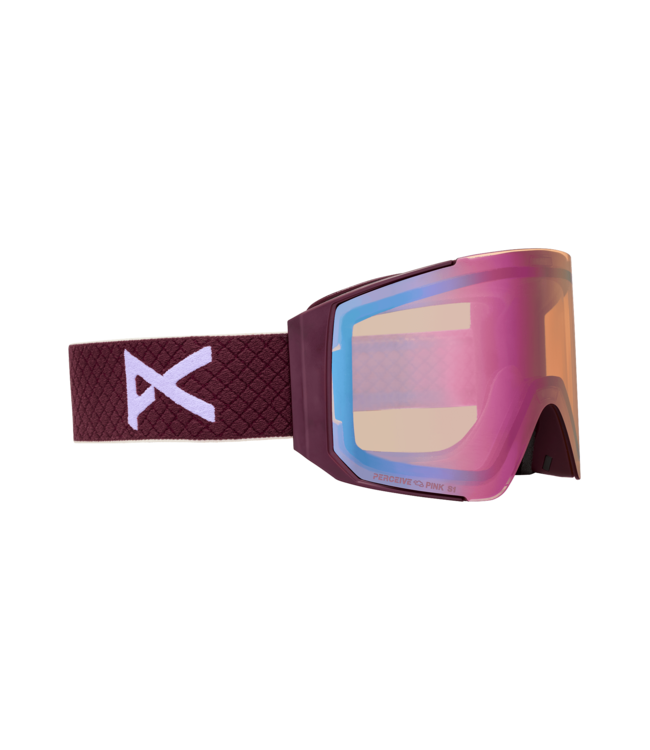 ANON SYNC GOGGLE DEEP CHERRY w/ CLOUDY PINK + VARIABLE BLUE + MFI 2026