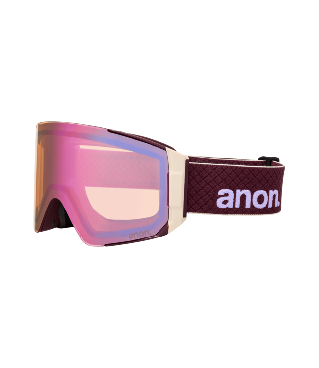 ANON SYNC GOGGLE DEEP CHERRY w/ CLOUDY PINK + VARIABLE BLUE + MFI 2026