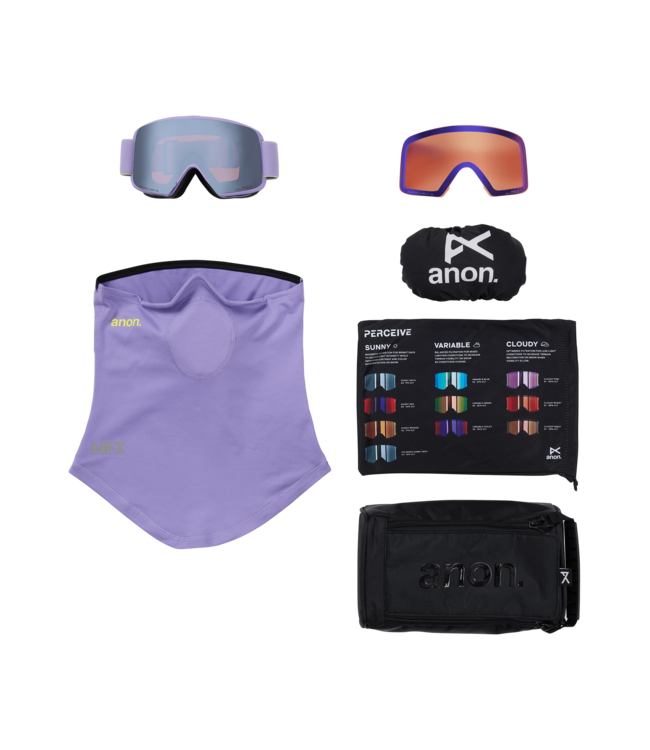 ANON M6S GOGGLE HYPER LILAC w/ SUNNY ONYX + VARIABLE VIOLET + MFI 2026