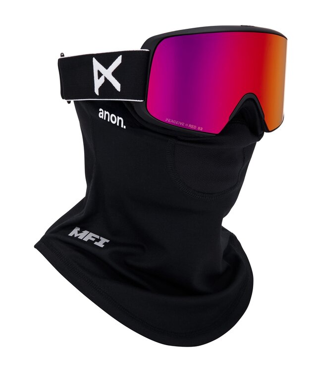 ANON M6S GOGGLE BLACK w/ SUNNY RED + CLOUDY BURST + MFI 2026