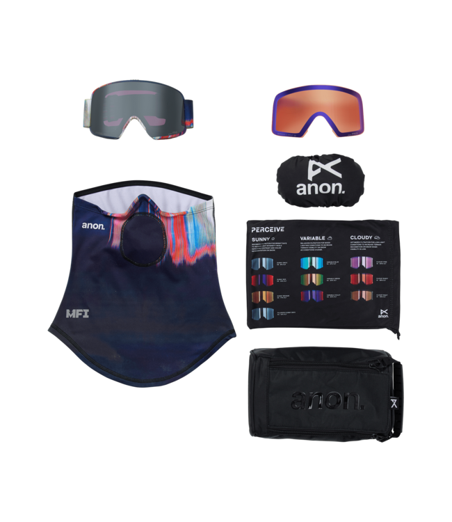 ANON M6 GOGGLE GLITCH LINES w/ SUNNY ONYX + VARIABLE VIOLET + MFI 2026