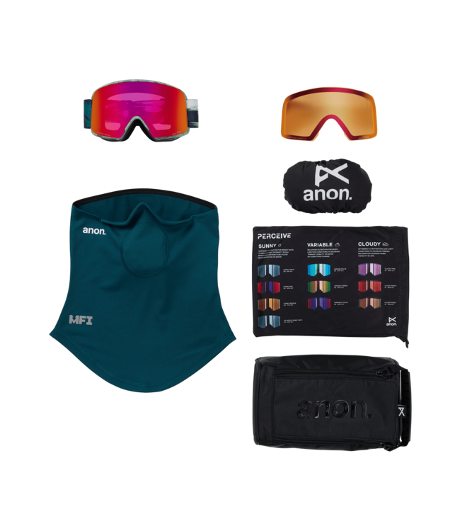 ANON M6 GOGGLE FAMILY TREE w/ SUNNY RED + CLOUDY BURST + MFI 2026