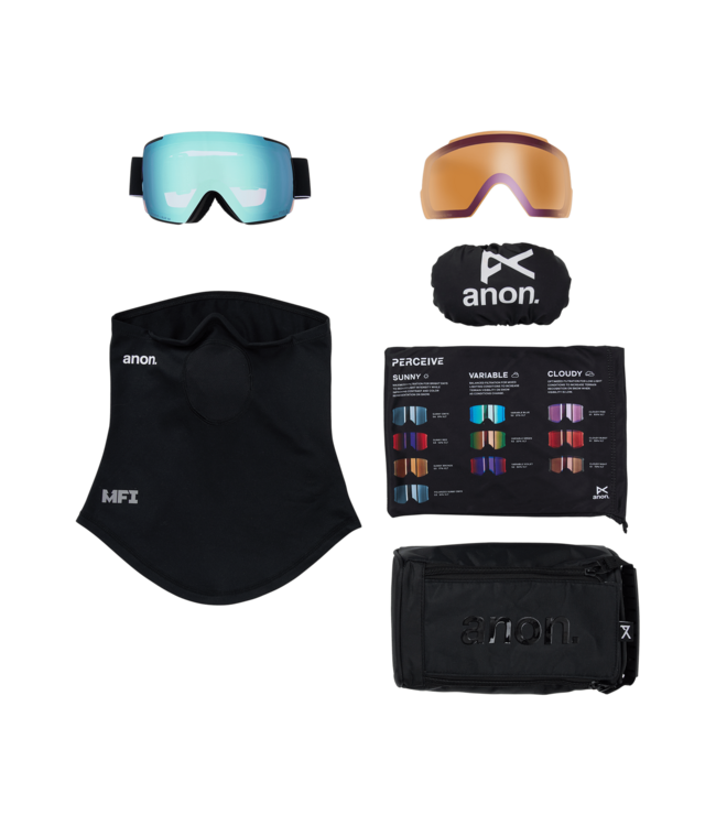 ANON M5S GOGGLE BLACK w/ VARIABLE BLUE + CLOUDY PINK + MFI 2026