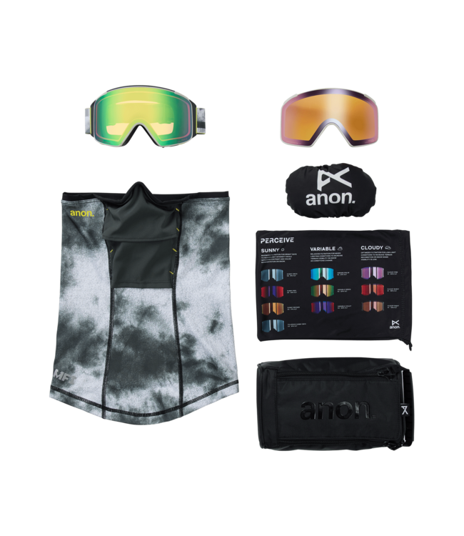 ANON M4S CYLINDRICAL GOGGLE TILT SHIFT w/ VARIABLE GREEN + CLOUDY PINK + MFI 2026