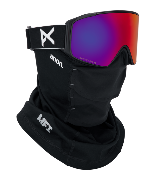 ANON M4S CYLINDRICAL GOGGLE BLACK w/ SUNNY RED + CLOUDY BURST + MFI 2026