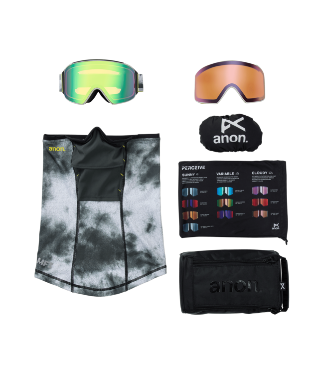 ANON M4 CYLINDRICAL GOGGLE TILT SHIFT w/ VARIABLE GREEN + CLOUDY PINK + MFI 2026