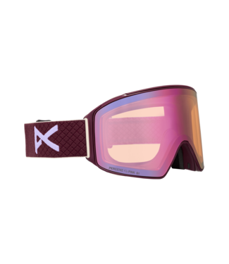 ANON ANON M4 CYLINDRICAL GOGGLE DEEP CHERRY w/ CLOUDY PINK + VARIABLE BLUE + MFI 2026