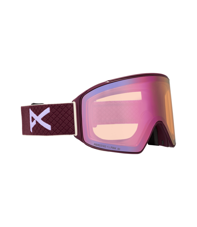 ANON M4 CYLINDRICAL GOGGLE DEEP CHERRY w/ CLOUDY PINK + VARIABLE BLUE + MFI 2026