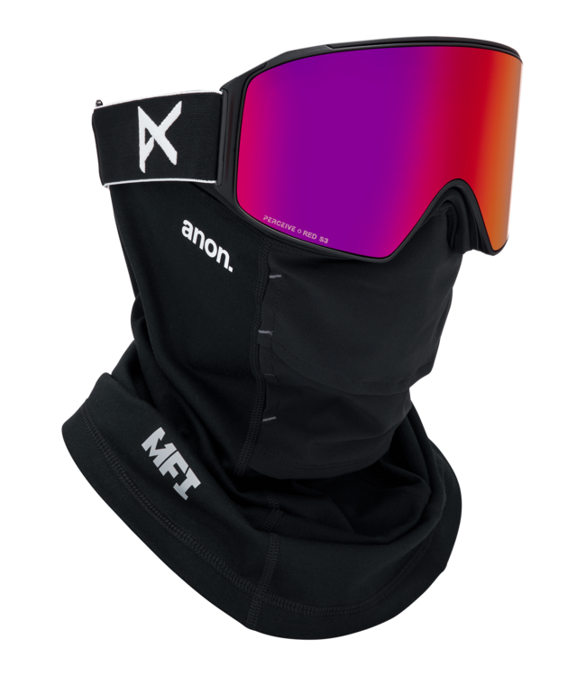 ANON M4 CYLINDRICAL GOGGLE BLACK w/SUNNY RED + CLOUDY BURST 2026