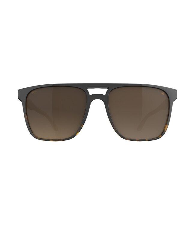 SPY CZAR MATTE BLACK TORT FADE SUNGLASSES w/ HAPPY BROWN FADE 2026