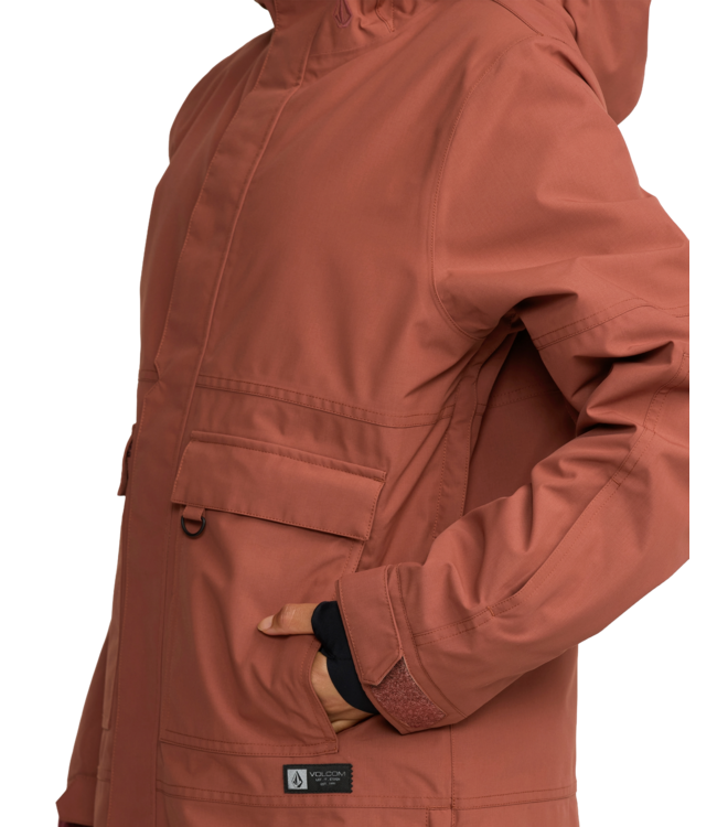 VOLCOM QC CRUISER INSULATED PARKA JACKET HENNA 2026