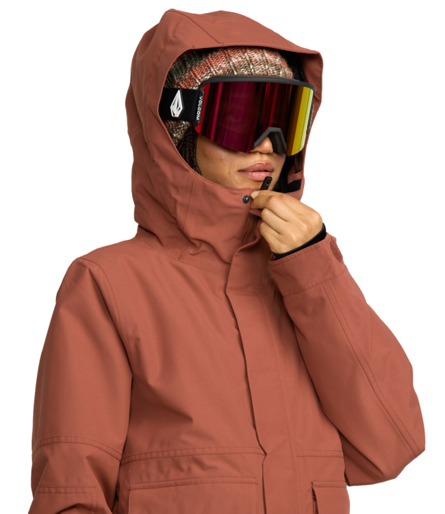 VOLCOM QC CRUISER INSULATED PARKA JACKET HENNA 2026
