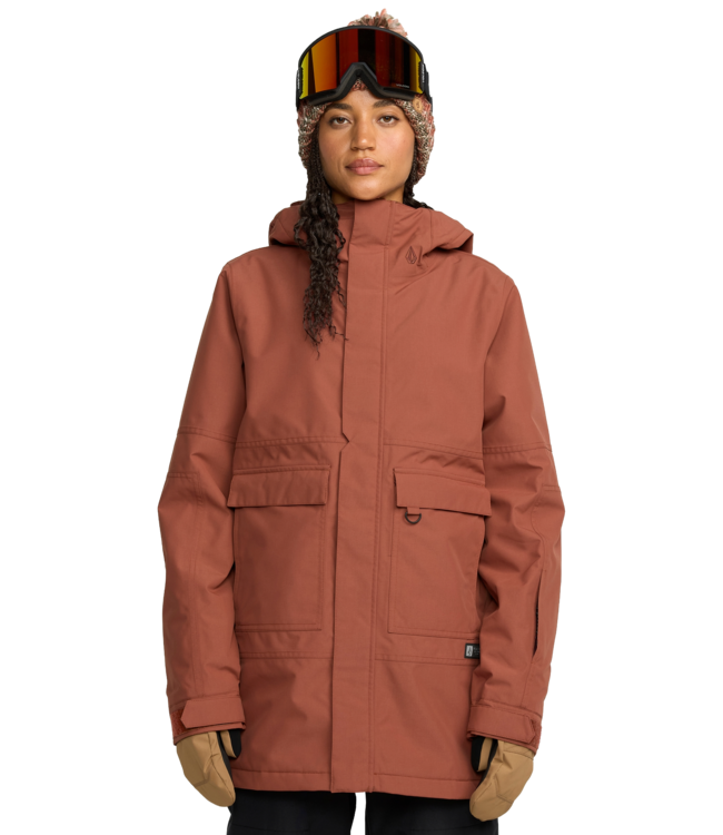 VOLCOM QC CRUISER INSULATED PARKA JACKET HENNA 2026